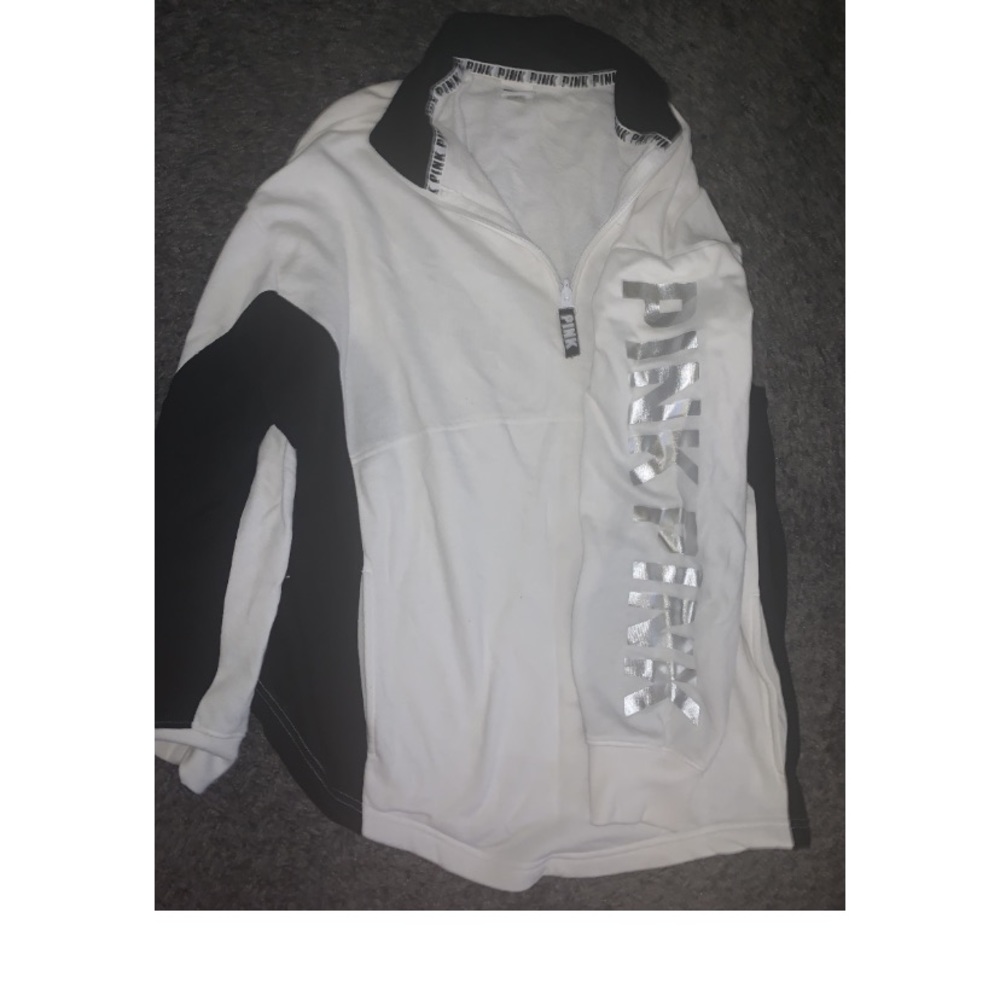 Pink 1/4 zip pullover